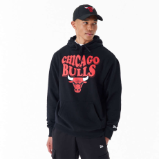 New Era nba script chicago bulls oversized pulóver férfi fekete xl