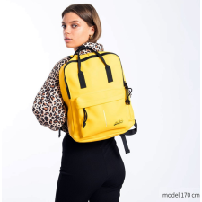 NEW REBELS Mart sárga-fekete 13"-os laptoptartós két fogós hátizsák 51.119507 számítógéptáska