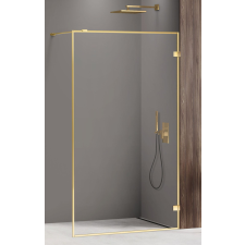 New Trendy Avexa Gold Shine zuhanykabin fal walk-in 80 cm arany fényes/átlátszó üveg EXK-2159 kád, zuhanykabin