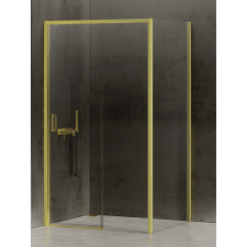 New Trendy Prime Light Gold zuhanykabin 140x80 cm négyszögletes arany fényes/átlátszó üveg K-1481 kád, zuhanykabin
