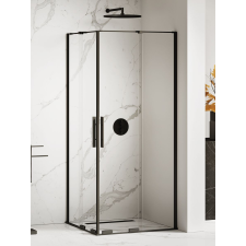 New Trendy Smart Black zuhanykabin 120x90 cm négyszögletes fekete félmatt/átlátszó üveg EXK-4167 kád, zuhanykabin