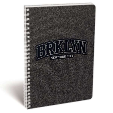  New York BRKLYN spirálfüzet - A4 kockás - Lizzy Card füzet