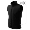  Next polár mellény unisex fekete 01 (brand label) 2XL