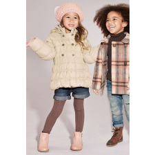 Next téli kabát krém kapucnis diszgombokkal 2-3 év (98 cm) gyerek kabát, dzseki