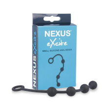 Nexus Excite - kis anális gyöngysor (4 golyós) - fekete anál