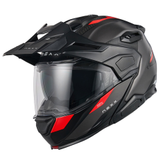Nexx X.Lifecountry Terra felnyitható motoros bukósisak matt szürke-piros bukósisak