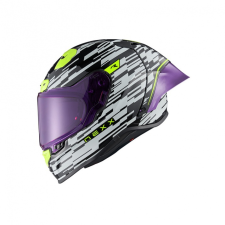 Nexx X.R3R Glitch Racer zárt motoros bukósisak fehér-fluo sárga bukósisak