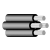  NFA2x 4x25mm2 alumínium öntartó légkábel