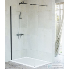 Niagara Wellness Niwell FELICIA Black walk-in zuhanyfal 120×195 cm kád, zuhanykabin
