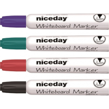 Niceday kerek hegyű 4db-os vegyes színű táblamarker készlet 6882999 filctoll, marker