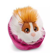 NICI Fehér tengerimalac plüssfigura rózsaszín kosárban 12 cm (61333) plüssfigura