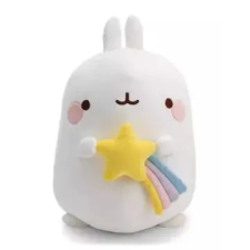 NICI : Molang, a nyuszi csillaggal plüssfigura - 48 x 31 cm plüssfigura