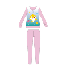 Nickelodeon Baby Shark gyerek pizsama kislányoknak - jersey pamut pizsama - világosrózsaszín - 110