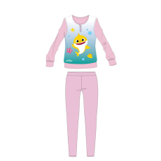 Nickelodeon Baby Shark gyerek pizsama kislányoknak - jersey pamut pizsama - világosrózsaszín - 110