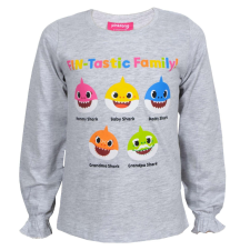 Nickelodeon Baby Shark hosszú ujjú póló szűrke 2-3 év (98 cm) gyerek póló