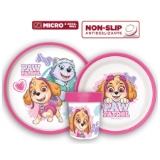 Nickelodeon Mancs Őrjárat csúszásmentes étkészlet, micro műanyag szett Nr2 babaétkészlet