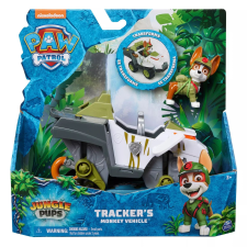Nickelodeon Mancs őrjárat: Dzsungel kutyik - Tracker és majom járműve autópálya és játékautó