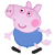 Nickelodeon Peppa malac Blue mini fólia lufi 36 cm Nr10 (WP)
