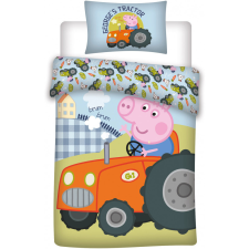 Nickelodeon Peppa malac George&#039;s Tractor gyerek ágyneműhuzat 100×140 cm, 40×45 cm Nr2 lakástextília