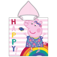 Nickelodeon Peppa malac Happy strand strandtörölköző poncsó 55x110 cm (Fast Dry) lakástextília