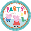 Nickelodeon Peppa malac papírtányér 8 DARABOS, 23 cm Nr1