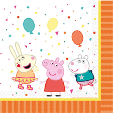 Nickelodeon Peppa malac szalvéta 16 DARABOS, 33x33 cm party kellék