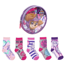 Nickelodeon zokni szett/5db Mancs Őrjárat Skye Díszcsomagban 23-25 gyerek zokni