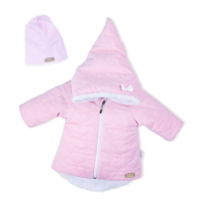 Nicol Téli baba kabát sapkával Nicol Kids Winter rózsaszín babakabát, overál, bundazsák