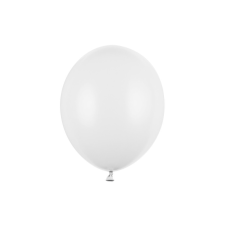 Nie Erős léggömbök 30 cm, pasztell tiszta fehér (1 db / 100 db) party kellék