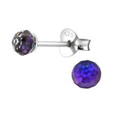 Nigella - Swarovski kristályos fülbevaló - Heliotrope fülbevaló