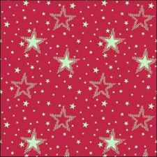 Night sky gold/red papírszalvéta 33x33cm, 20db-os papírárú, csomagoló és tárolóeszköz