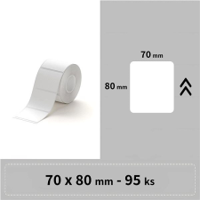 Niimbot B3S címke, RP, 70×80 mm, 95 db, fehér etikett