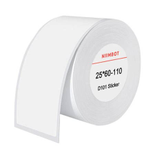 Niimbot hőcímkés matrica 25x60 mm 110db fehér (6975746634120) (n6975746634120) - Címzőcímkék etikett
