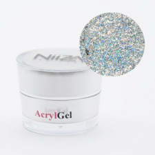 NiiZA AcrylGel - Glitter Silver 5g lakk zselé
