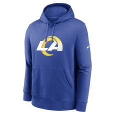 Nike club fleece pullover hoodie - nfl los angeles rams pulóver férfi kék m