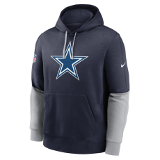 Nike club hoodie team issue - nfl dallas cowboys pulóver férfi kék 3xl