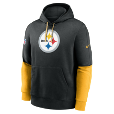 Nike club hoodie team issue - nfl pittsburgh steelers pulóver férfi fekete xxl