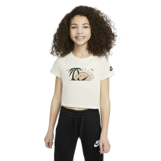 Nike Póló Nike G NSW póló Sun Swoosh Crop DQ4376133 Bézs S gyerekeknek