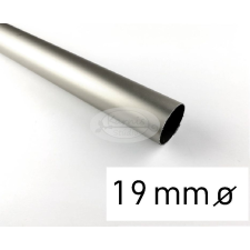 Nikkel-matt színű fém karnisrúd 19 mm átmérőjű - 200 cm karnis, függönyrúd
