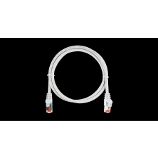 Nikomax Essential Series S/FTP CAT6a Patch kábel 1m - Fehér kábel és adapter