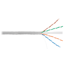 Nikomax falikábel u/utp, cat6, beltéri, eca, pvc, 0,505mm, 305m, szürke kábel és adapter