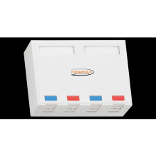 Nikomax - Falon kívüli doboz, 4 portos - NMC-MB4P-ST-WT kábel és adapter