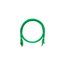 Nikomax NMC-PC4SA55B-010-GN S/FTP CAT6a Patch kábel 1m - Zöld kábel és adapter