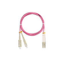 Nikomax OM4 Száloptikás Kábel 2m Magenta kábel és adapter