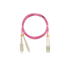 Nikomax OM4 Száloptikás Kábel 5m Magenta kábel és adapter