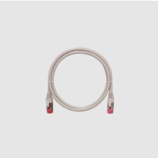 Nikomax Patch kábel S/FTP CAT6a LSOH, 1m, szürke kábel és adapter