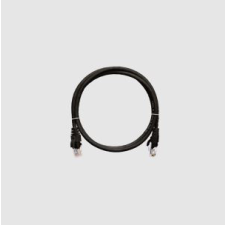 Nikomax Patch kábel S/FTP, CAT6a, LSZH, 0,5m, fekete kábel és adapter