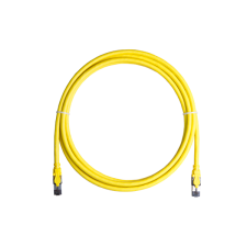 Nikomax Patch kábel S/FTP, CAT6a, PVC,   10m, sárga kábel és adapter
