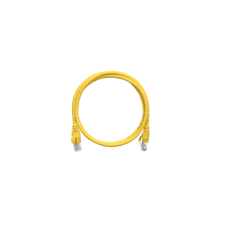 Nikomax Patch kábel S/FTP, CAT6a, PVC,   2m, sárga kábel és adapter