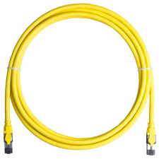 Nikomax patch kábel s/ftp cat8 lsoh, 5m, sárga kábel és adapter
